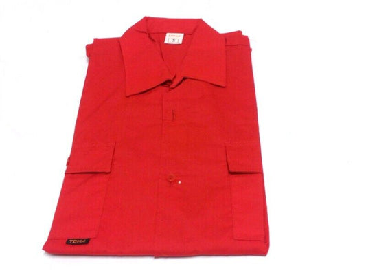 New OEM Ferrari Factory TOMA Branded Workers Uniform Red Shirt 46-48 S