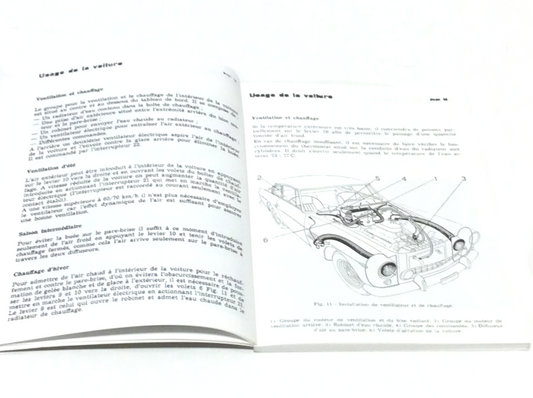 Reprinted Ferrari 250 GT/E Owners Manual Handbook French Spec