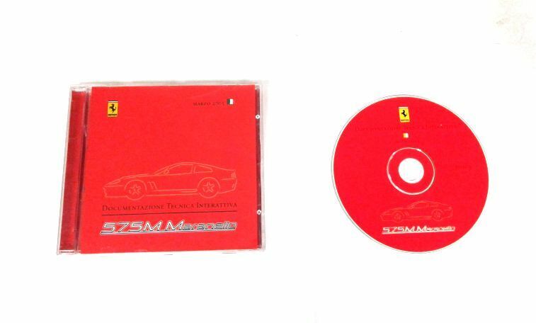 Genuine Ferrari 575M Maranello Interactive Technical Repair CD  2003