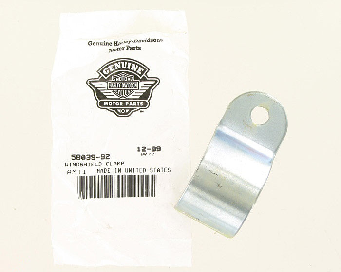 New OEM Genuine Harley-Davidson Windscreen Clamp, 58039-92