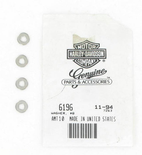 New OEM Genuine Harley-Davidson Washer No.8 X 7 16" X 1 32", 6196