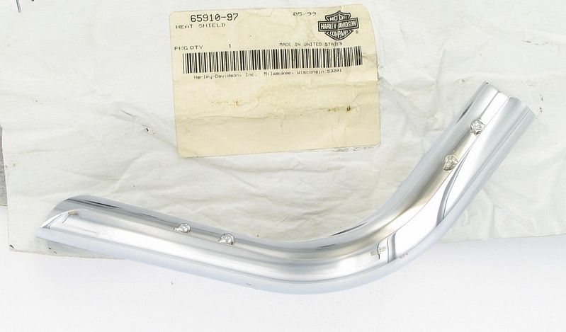 New OEM Genuine Harley-Davidson Heat Shield Front Left, 65910-97