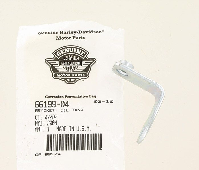 New OEM Genuine Harley-Davidson Bracket Oil Tank, 66199-04