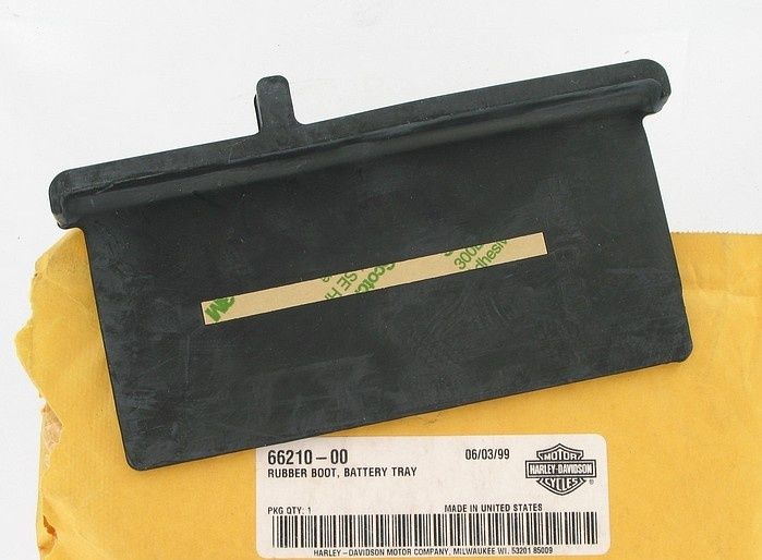 New OEM Genuine Harley-Davidson Rubber Boot Battery Tray, 66210-00