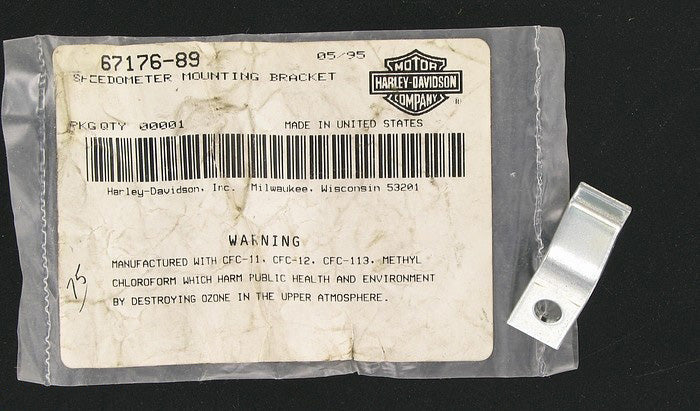 New OEM Genuine Harley-Davidson Speedometer Mounting Bracket, 67176-89