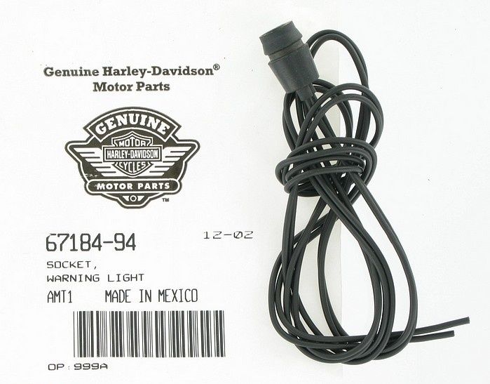 New OEM Genuine Harley-Davidson Socket Warning Light Indicator Lamps, 67184-94