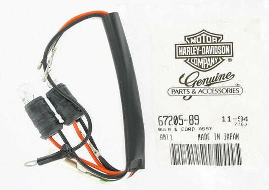 New OEM Genuine Harley-Davidson Bulb & Cord, 67205-89