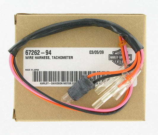 New OEM Genuine Harley-Davidson Tachometer Wire Harness, 67262-94