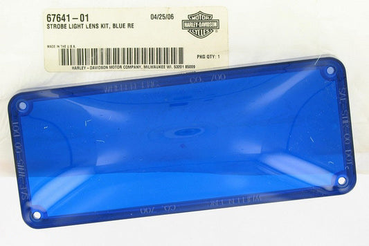 New OEM Genuine Harley-Davidson Strobe Light Lens Blue, 67641-01