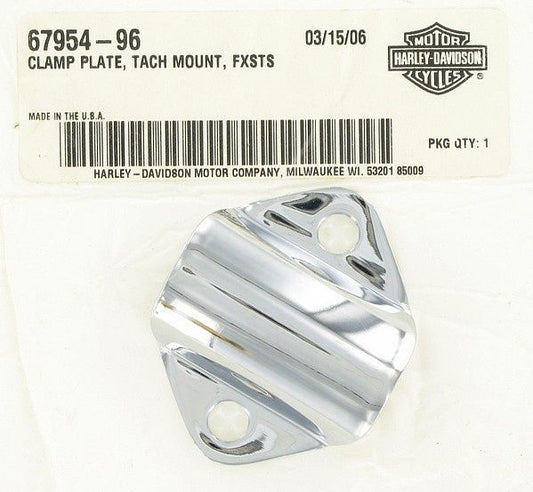 New OEM Genuine Harley-Davidson Clamp Plate Tachometer Mount, 67954-96