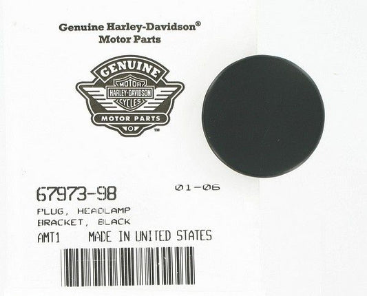 New OEM Genuine Harley-Davidson Plug Headlamp Bracket, 67973-98