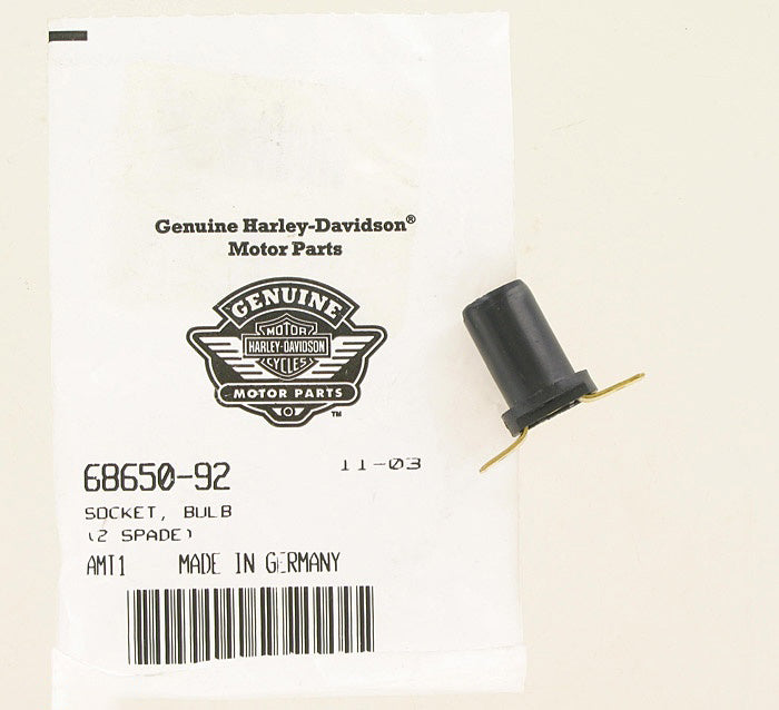 New OEM Genuine Harley-Davidson Socket Bulb (2 Spade) Position Lamp, 68650-92