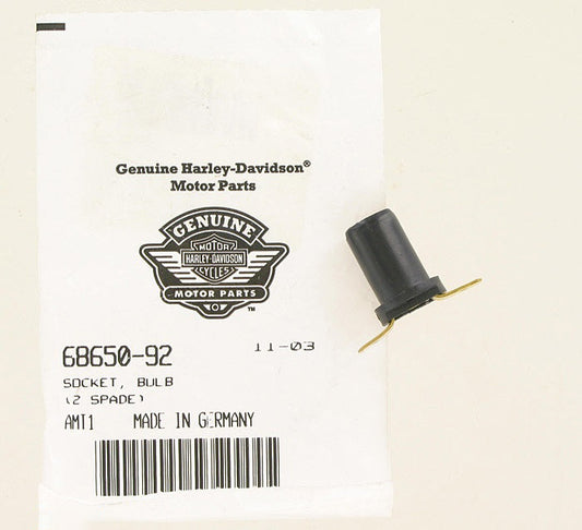 New OEM Genuine Harley-Davidson Socket Bulb (2 Spade) Position Lamp, 68650-92
