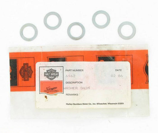 New OEM Genuine Harley-Davidson Washer 1 2" X 3 4" X .015", 6962