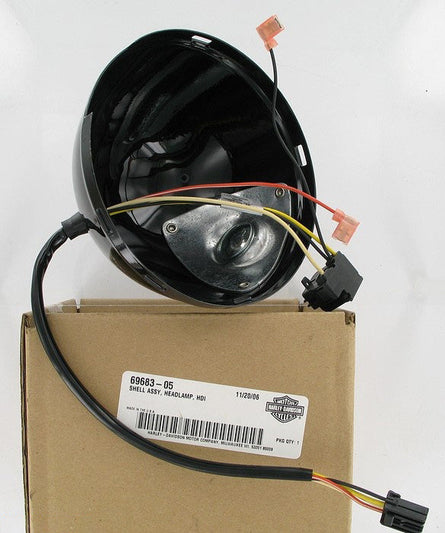 New OEM Genuine Harley-Davidson Shell Headlamp Hdi, 69683-05