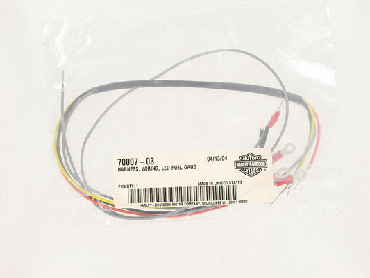 New OEM Genuine Harley-Davidson Wiring Harness Led Fuel Gauge, 70007-03