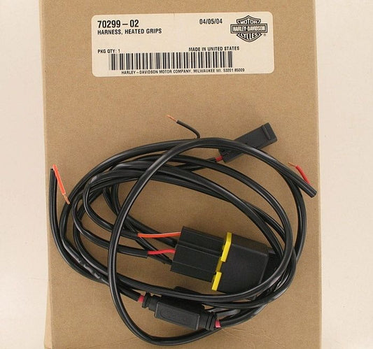 New OEM Genuine Harley-Davidson Wiring Harness Heated Grips, 70299-02