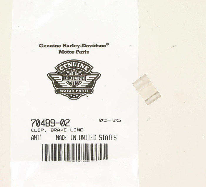 New OEM Genuine Harley-Davidson Clip Brake Line, 70489-02