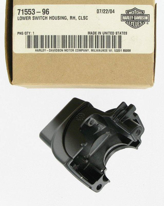 New OEM Genuine Harley-Davidson Switch Housing Lower Right, 71553-96