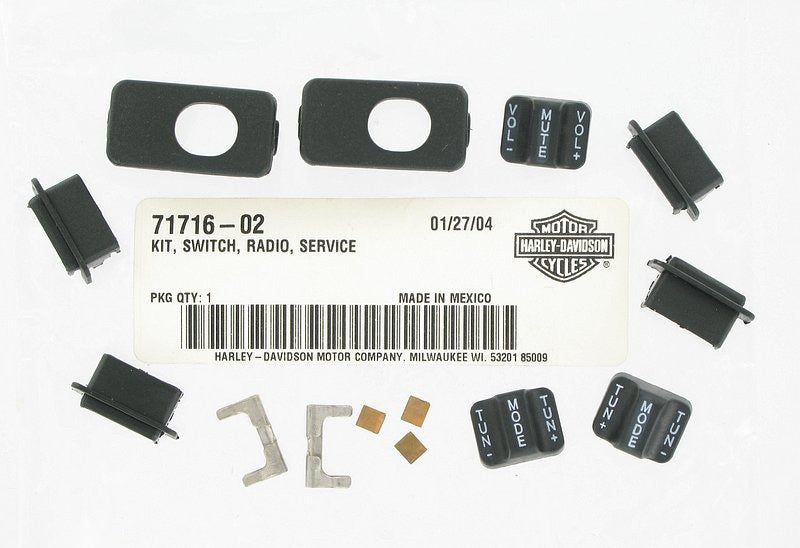 New OEM Genuine Harley-Davidson Service Kit Radio Switches, 71716-02