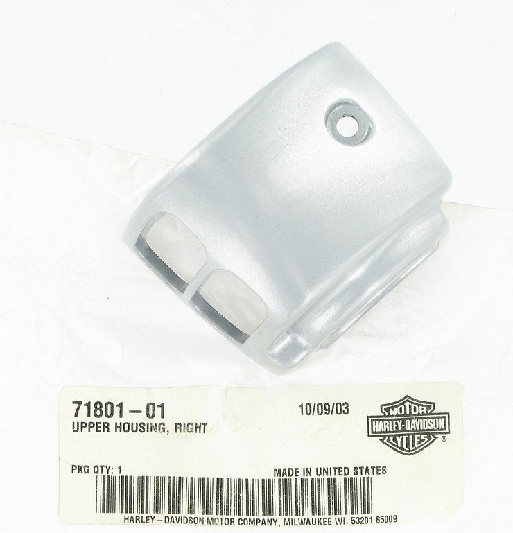 New OEM Genuine Harley-Davidson Switch Housing Upper Right Hand, 71801-01