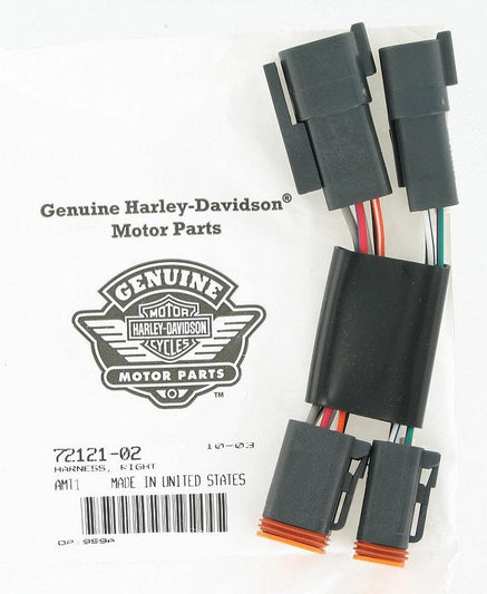 New OEM Genuine Harley-Davidson Harness Extension Handlebar Switch Right, 72121-02