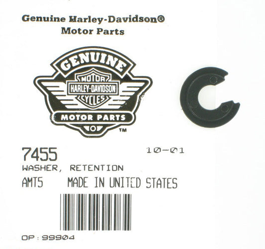 New OEM Genuine Harley-Davidson Washer Retention, 7455
