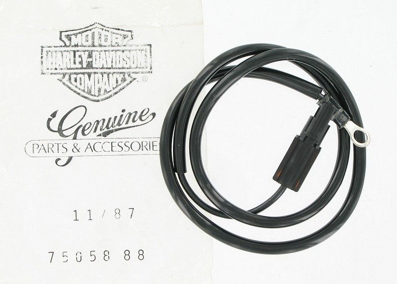 New OEM Genuine Harley-Davidson Fuel Gauge Ground Wire, 75058-88