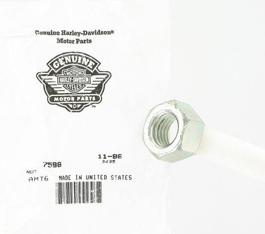 New OEM Genuine Harley-Davidson Hex Nut 3 4"-10 Sidecar, 7598