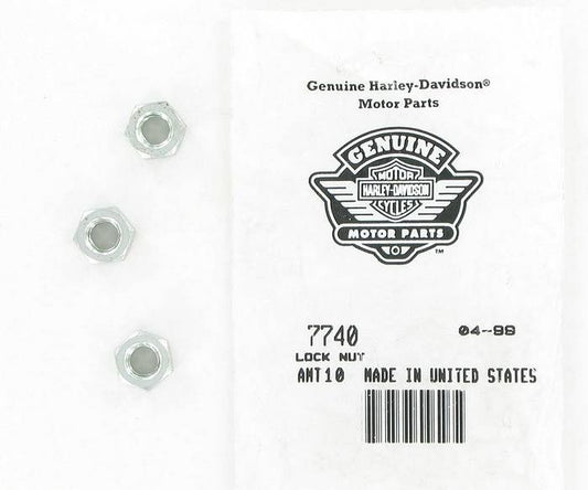 New OEM Genuine Harley-Davidson Lock Nut 5 16"-18 X 1 4" X 1 2" Hex, 7740