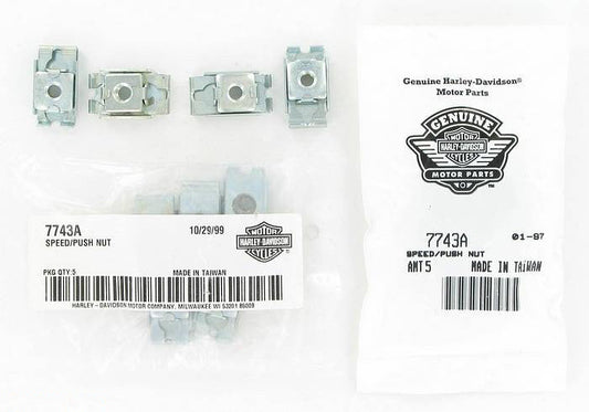 New OEM Genuine Harley-Davidson Clip Nut For 1 4"-20 Bolt, 7743A