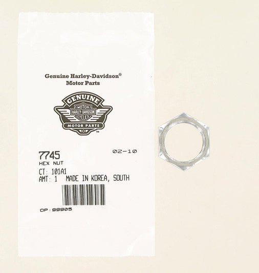 New OEM Genuine Harley-Davidson Hex Nut, 7745