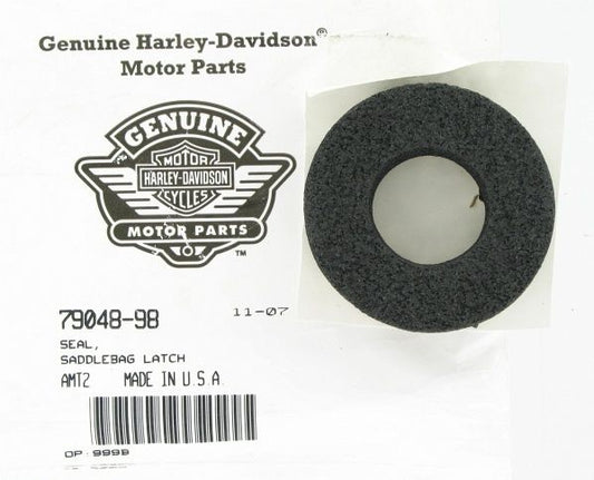 New OEM Genuine Harley-Davidson Seal Saddlebag Latch, 79048-98