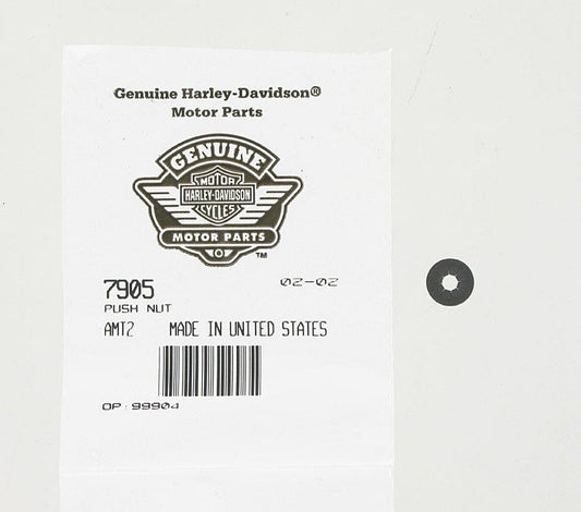 New OEM Genuine Harley-Davidson Push Nut, 7905