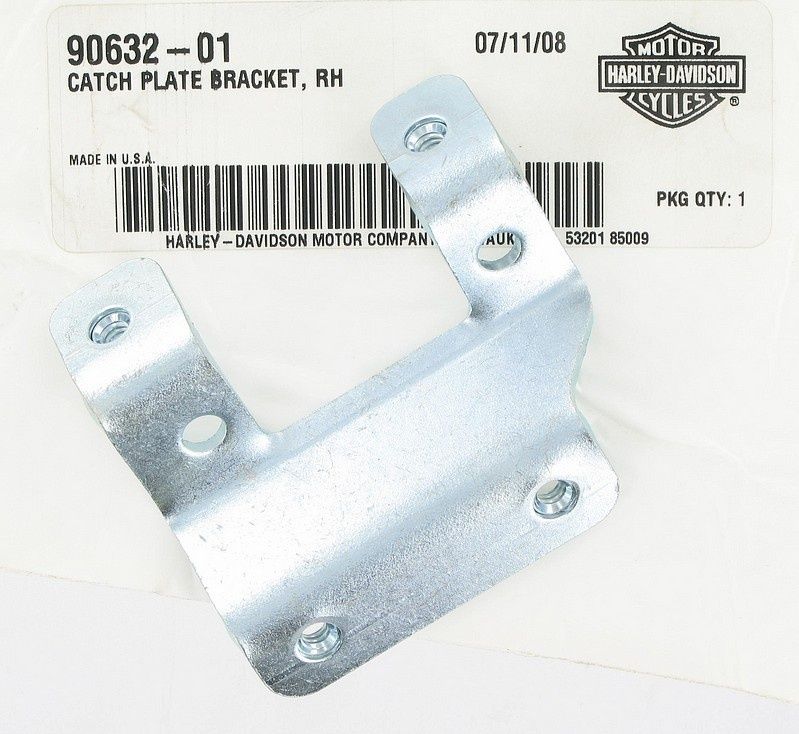 New OEM Genuine Harley-Davidson Catch Plate Bracket Right, 90632-01