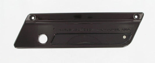 New OEM Genuine Harley-Davidson Saddlebag Latch Plate Right Black Cherry Pearl, 90853-06BPS