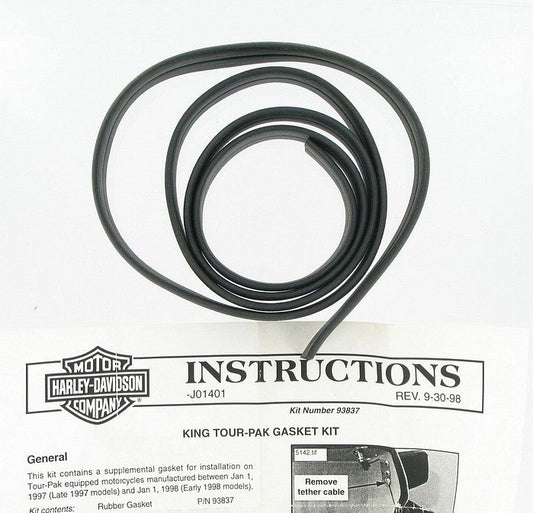 New OEM Genuine Harley-Davidson Gasket Tour-Pak Late '97-Early '98 Models, 93837