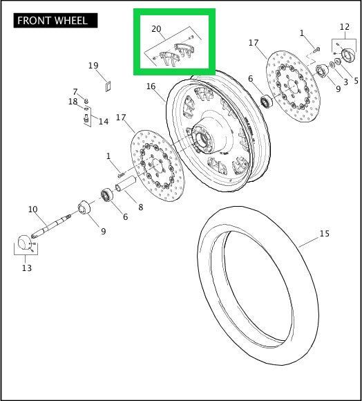 New OEM Genuine Harley-Davidson Kit Repair Kit Fang Wheel, 95627-09