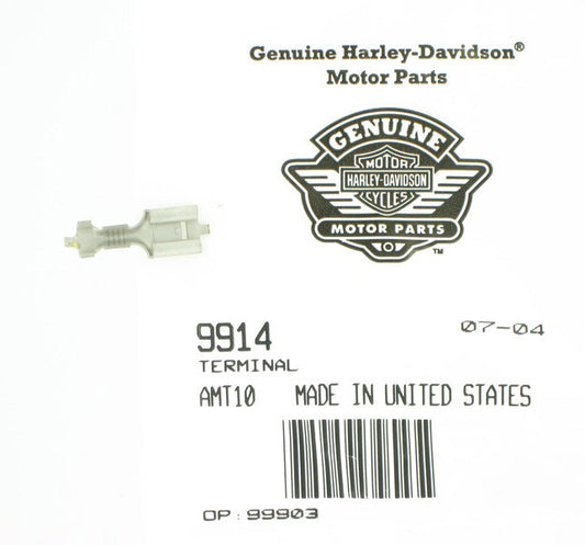 New OEM Genuine Harley-Davidson Wire Terminal Female Small Spade, 9914