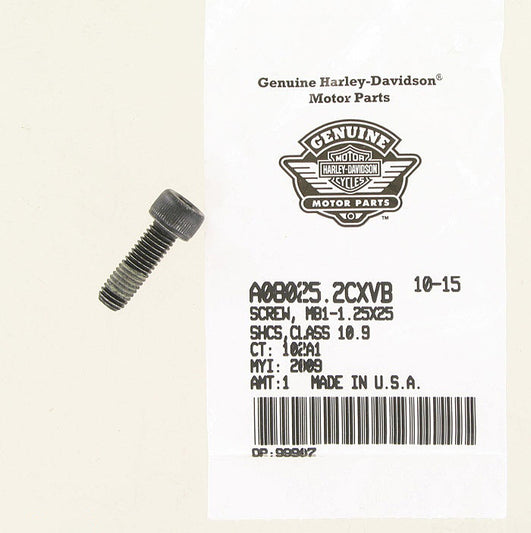 New OEM Genuine Harley-Davidson Screw M8-1.25 X 25 Socket Head Cap Screw, A08025.2CXVB