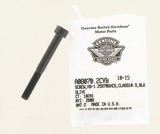 New OEM Genuine Harley-Davidson Screw M8-1.25 X 70 Socket Head Cap Screw, A08070.2CVB