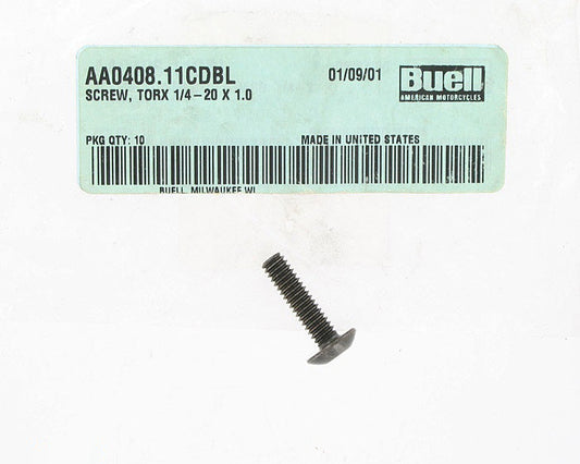 New OEM Genuine Harley-Davidson Screw 1 4"-20 X 1" Torx, AA0408.11CDBL