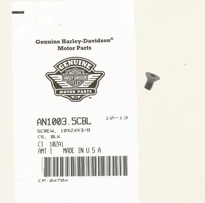 New OEM Genuine Harley-Davidson Screw 10-24 X 3 8" Countersunk, AN1003.5CBL