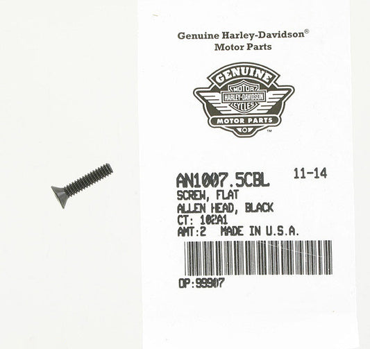 New OEM Genuine Harley-Davidson Screw 10-24 X 7 8" Countersunk Allen Head, AN1007.5CBL