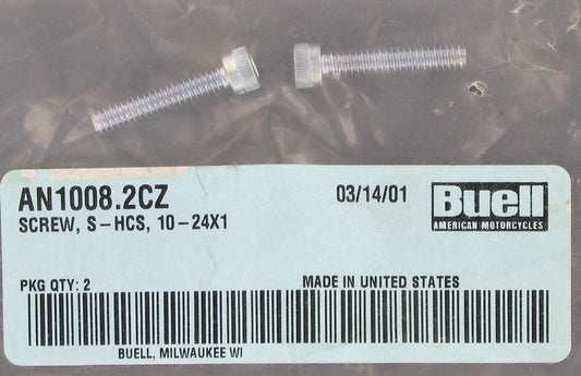 New OEM Genuine Harley-Davidson Screw 10-24 X 1" Shcs, AN1008.2CZ