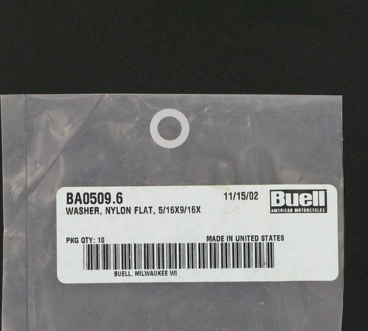 New OEM Genuine Harley-Davidson Washer 5 16" X 9 16" X .03, BA0509.6