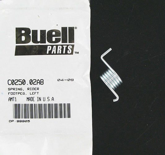 New OEM Genuine Harley-Davidson Spring For Rider Foot Peg Left, C0250.02A8