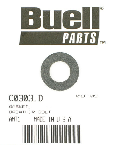 New OEM Genuine Harley-Davidson Gasket For Breather Bolt, C0303.D