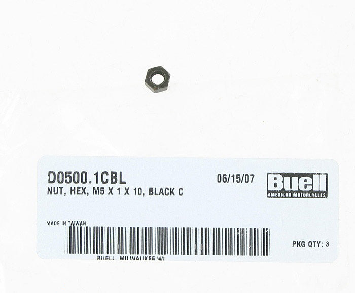 New OEM Genuine Harley-Davidson Nut M5X1X10 Hex Buell Xb, D0500.1CBL