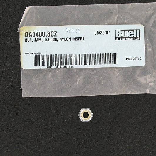 New OEM Genuine Harley-Davidson Nyloc Jam Nut 1 4"-20, DA0400.8CZ